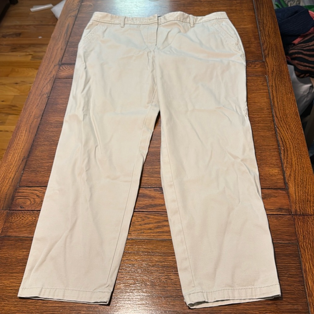 Talbots Relaxed Fit Khaki Chino Pants